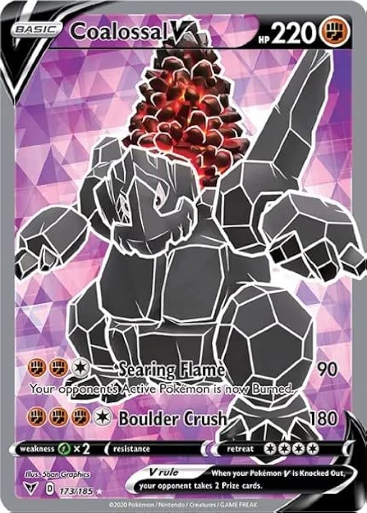 Amazon.com: Pokemon - Coalossal V 173/185 - Vivid Voltage - Full