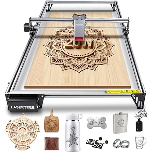 LASER TREE 20W Laser Engraver & Cutter, 15.75x31.5in Work Area