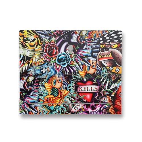 Image of MightySkins Skin Compatible with Alienware X14 R2 (2023) Full Wrap Kit - Old School Tattoo | Protective, Durable, and Unique Vinyl Decal wrap Cover | Easy to Apply & Change Styles | Made in The USA