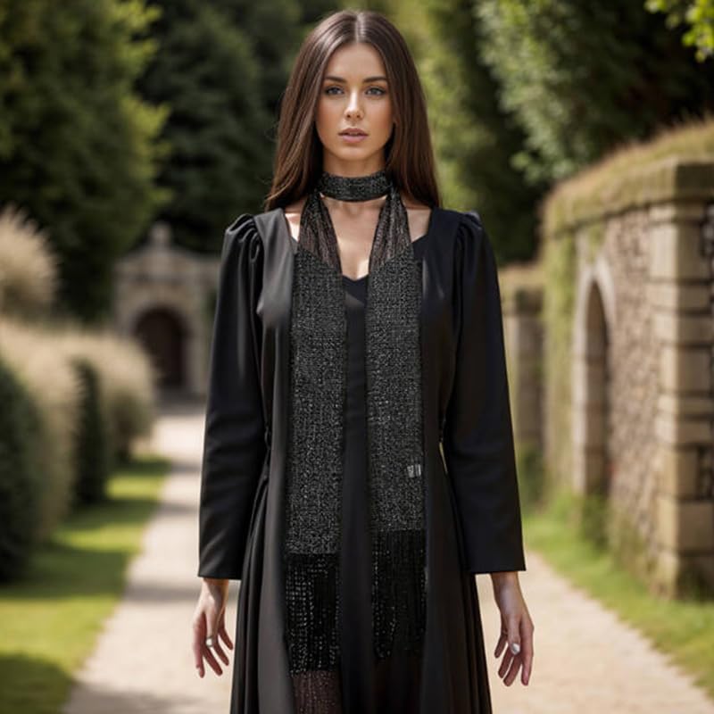 1 Pc Women's Solid Color Tassel Decoration Fashion Scarf3