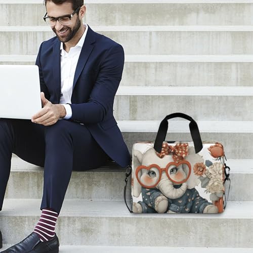 Bolso Maletín para Laptop con Estampado de Elefante Anime miniatura 3