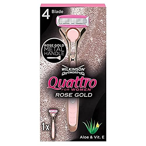 Wilkinson Sword Quattro für Damen Roségold Rasiermesser