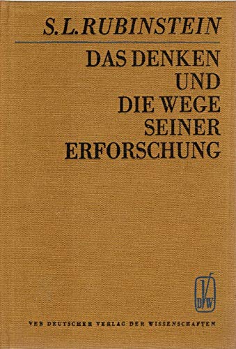 S.L. Rubinstein: Das Denken und die Wege seiner Erforschung