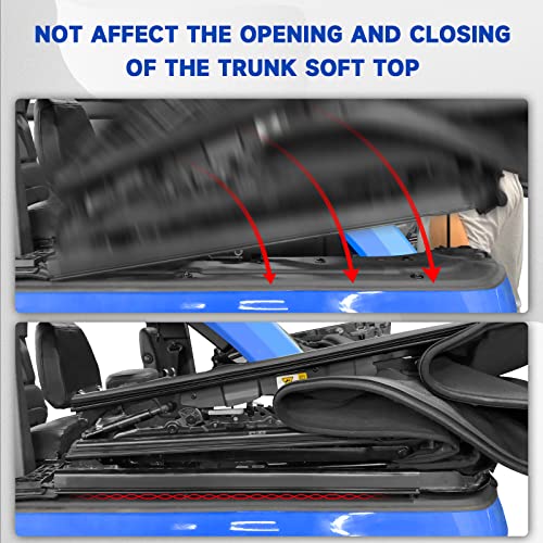 Beegrow Cargo Shelf Side Cover Protector For Ford Bronco Accessories 2021 2022 2023 4-Door, Trunk Shelf Side Protector Trunk Side Edge Guards Soft Top Cargo Bed Side Covers #TOP2