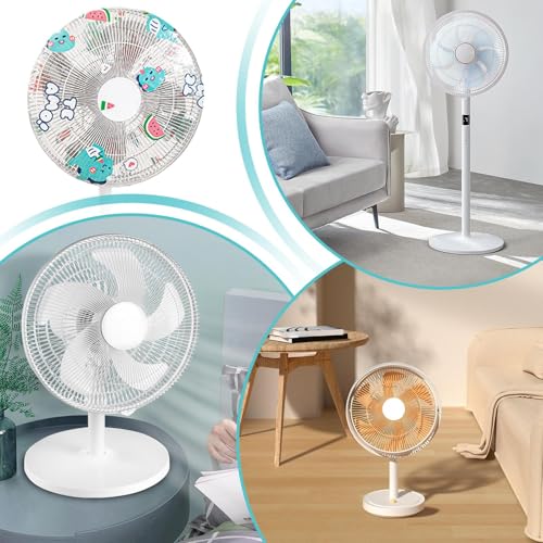 Miniatura 4 de Funda Para Ventilador Contra Polvo - Protector Plegable A Prueba De Óxido Repuesto - Protección De Funda Elástica Contra Polvo Para Ventilador - Para Interiores Hogar Escritorio Suelo Oficina Sala De
