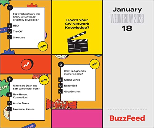 Buzzfeed 2023 Day-To-Day Calendar: Quizzes & Trivia