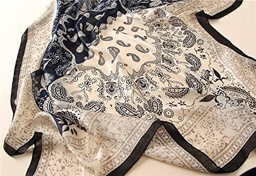 Image of Floral Printed Silk stole | silk Scarf for Women | stylish silk stole for women | Soft Lightweight Stole, Shawl & Neck Wrap | Scarf for Wedding, Party, Travel & Casual Wear