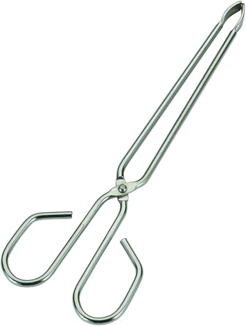 Sauvic 04455 - Short Stainless Steel Meat Tong, 18/8