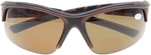 Vista 20 de Eyekepper TR90 Unbreakable Sports Bifocal Half Rimless Sunglasses Baseball Running Fishing Driving Golf Softball Hiking