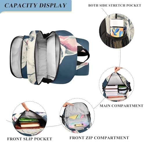 Cute French Bulldog Animals Backpack Lightweight Daypack Laptop Backpack School Elementary Travel Computer Bookbag4
