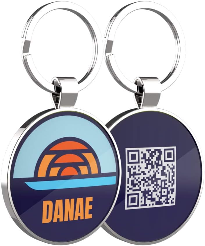 DISONTAG QR Code Dog Tags, Dog ID Tags Personalized, Custom Dog Tags, Pet and Cat Tags, Free Pet Online Profile Saving and Show…