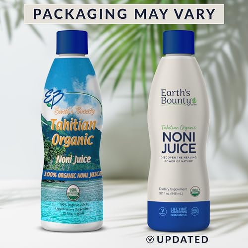 earth39s bounty tahitian organic noni juice - 32 floz - 100 pure natural immune amp joint support - organic kosher noni juice - no additives