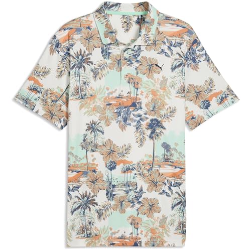 Puma Cloudspun Palm Warm White/Mint Jelly/Melon Glow Shirt Men L