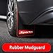 Soft Material Automotive Fender Car Mud Flaps Universal Fit Black Splash Guards Rubber mud Guard No Collision Universal(Sports)