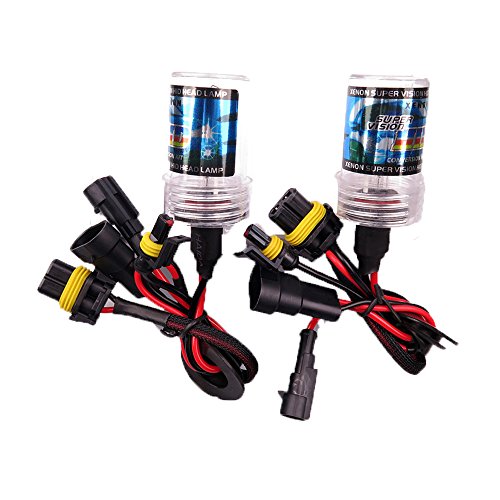 Boomboost 2PCS Xenon Headlight Bulb discharge Hid Lights Kit DC12V 35W 6000K 9005