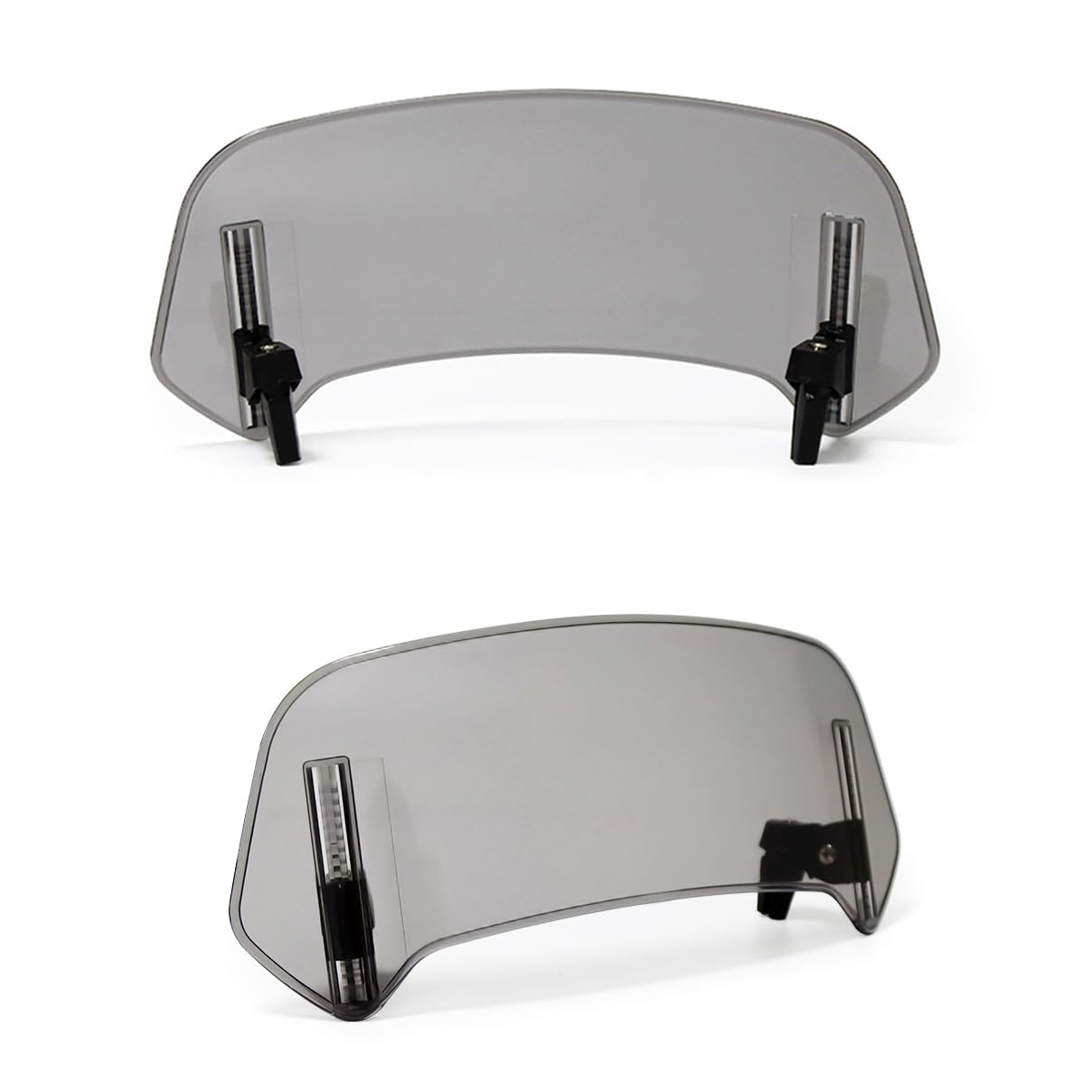 Deflettore Parabrezza Moto Spoiler Parabrezza per Moto per Suzuki Birdie 50, Deflettore Antivento per Parabrezza Deflettore d'Aria per Moto,L Gray