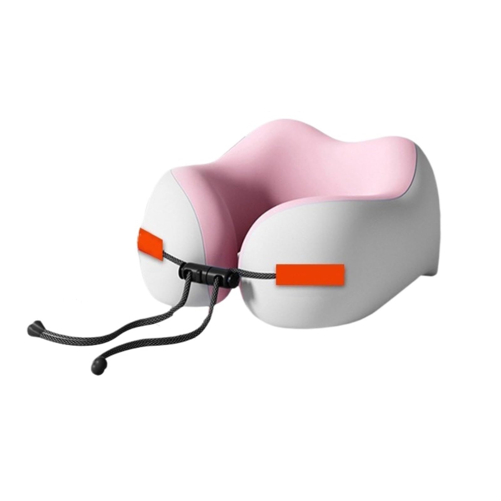 Schlafkissen Flugzeug Für Reisen U-förmiges Nackenkissen Mit Dreipunktstütze, Ideal for Unterwegs for Nickerchen(Pink)