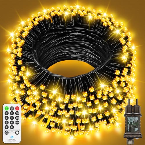 600 LED Lichterkette Außen, 18M Lichterketten Weihnachtsbaum Auss...