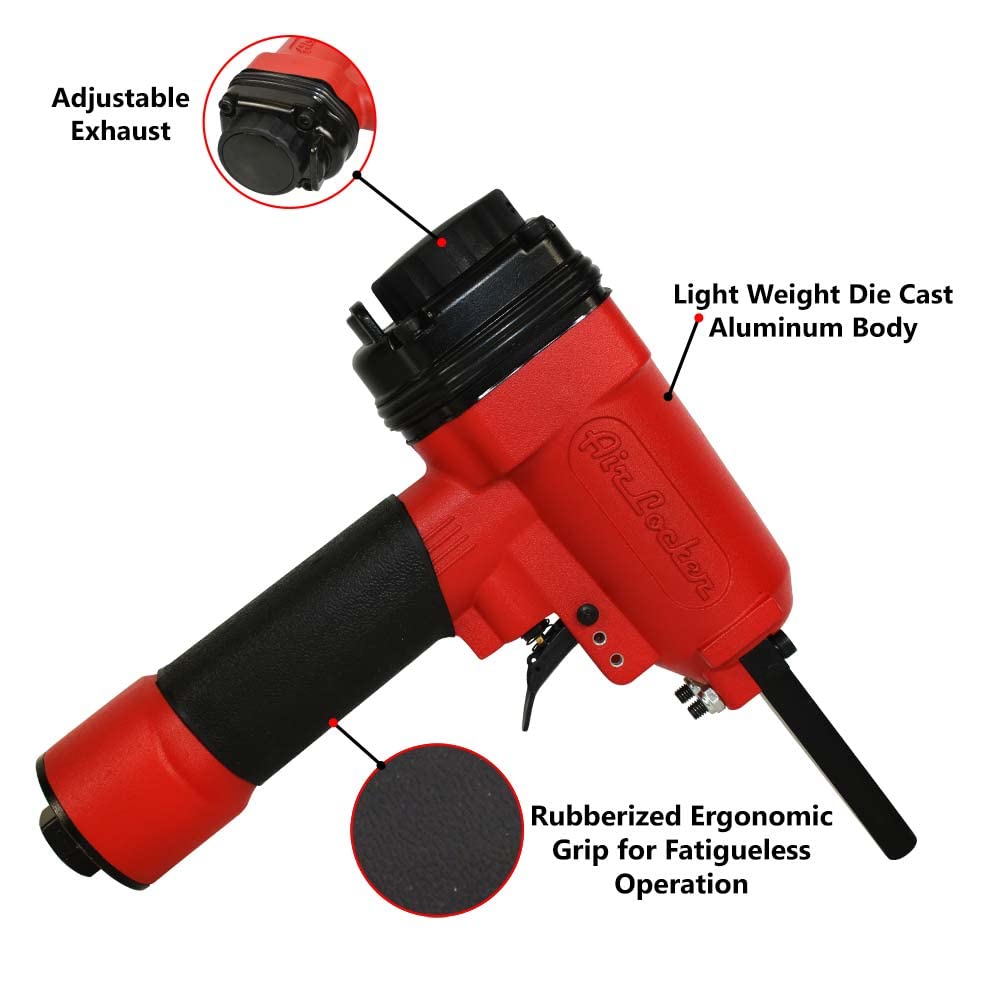 Air Locker AP900-KIT3 1/4 Inch NPT Heavy Duty Pneumatic Air Punch Nailer with 1 Piston Driver