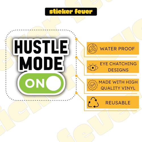 Image of Sticker Fever - Pack of 15 Motivational and Inspiring Stickers for Laptops /Mobiles /Guitar /Journal etc. (Motivational)