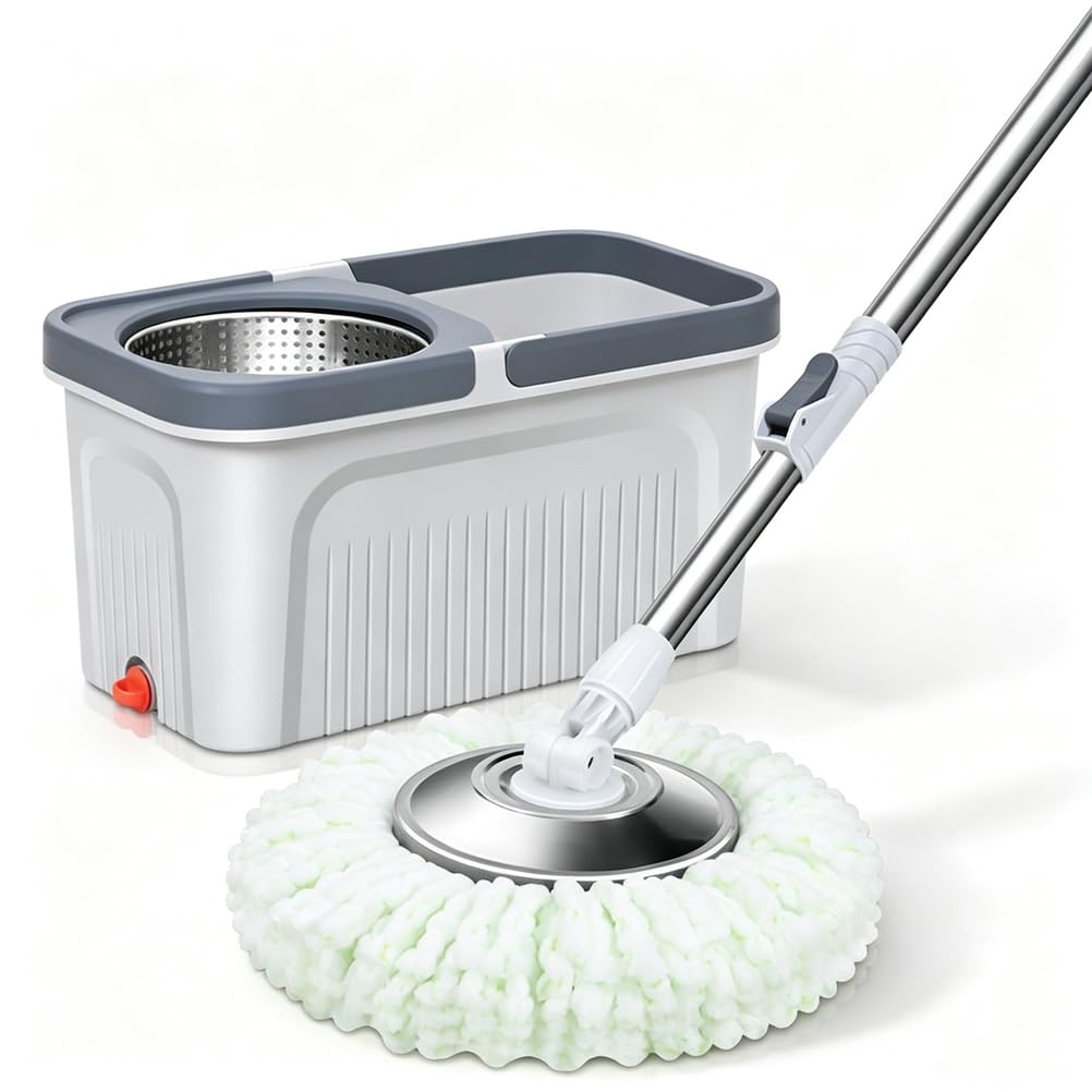 Sistema Spin Mop e Secchio: strizza a mani libere, pavimento senza sforzo