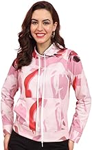 Tandul Women's Sweatshirt-Multicolor Full Sleeve Sweatshirt, Printed Sweatshirt, Fleece Blend Round Neck No Closure All Over Sweatshirt (8142)