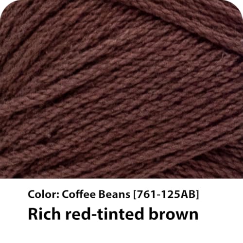 Image of Lion Brand 24 /7 Cotton Yarn, Yarn for Knitting, Crocheting, and Crafts, Coffee Beans, 3 Pack | Light Worsted 100% Mercerized Cotton Yarn for Crochet, Knitting, Craft, 185 Yards of Natural Fiber for Tees, Bags, Dishcloths