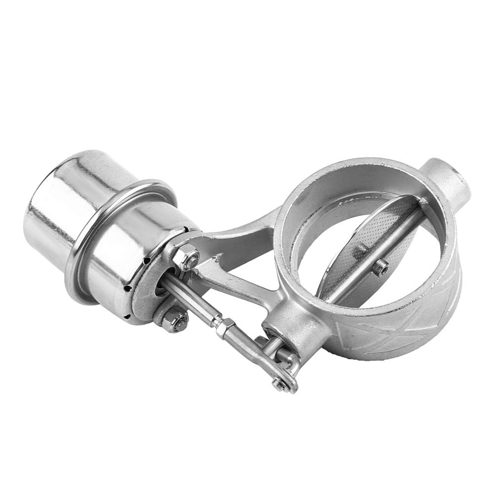 Tubo de escape-Válvula de control de escape-Duokon Válvula de control de escape de automóvil universal, succión de vacío 2.5"Se adapta a 63 mm D Accesorio para vehículo(Abrir)
