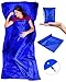 The Friendly Swede Travel and Camping Sheet Sleeping Bag Liner (Cobalt)