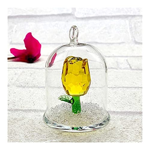 Décoration de guérison Reiki Cristal rose fleur figurines printemps bouquet sculpture ornement souvenirs souvenirs cadeau Cover