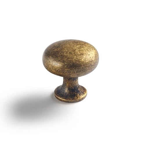 Goo-Ki Vintage Retro Antique Brass Zinc Alloy Cabinet Knob -
