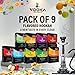 VOOKA HERBAL HOOKAH FLAVORS -PMC / DUBAI APPLE / PAAN RAS / MINT / BRAINFREEZER / DUBAI SPECIAL / COMMISSIONER / GRAPE MINT / BLUEBERRY MINT COMBO (NICOTINE & TOBACCO FREE) PACK OF 9