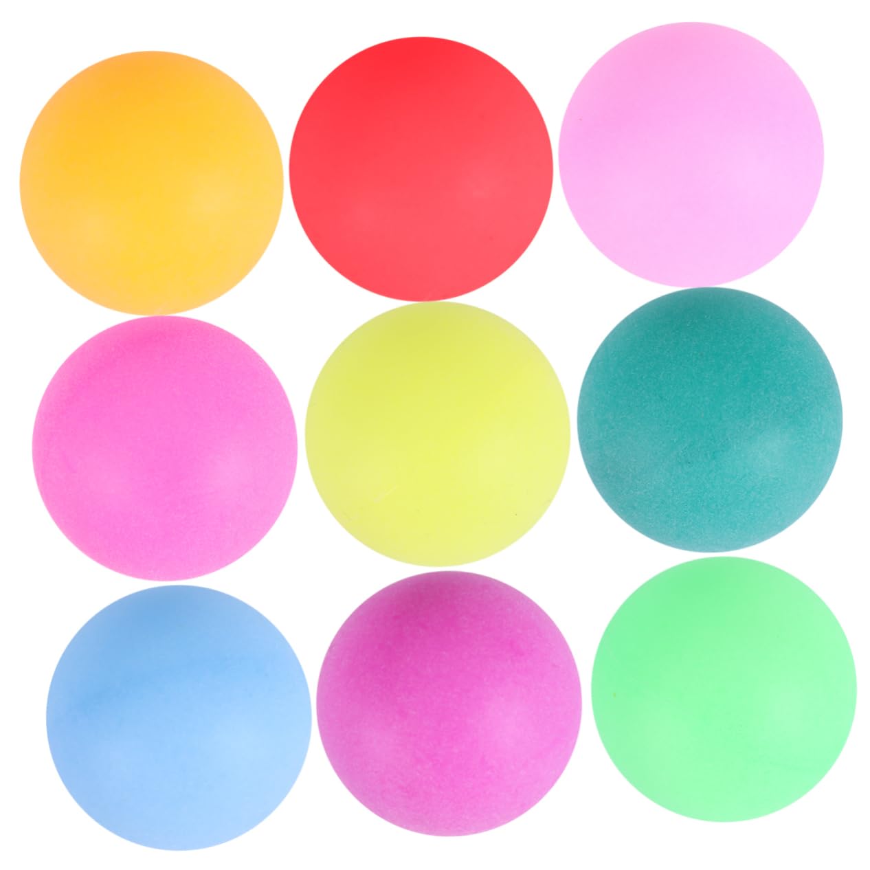 KOMBIUDA 100Pcs Colorful Table Tennis Balls Seamless Plastic Pong Balls for Party Games Training and Events Durable and Easy to Find Mixed Colors for Fun Activities