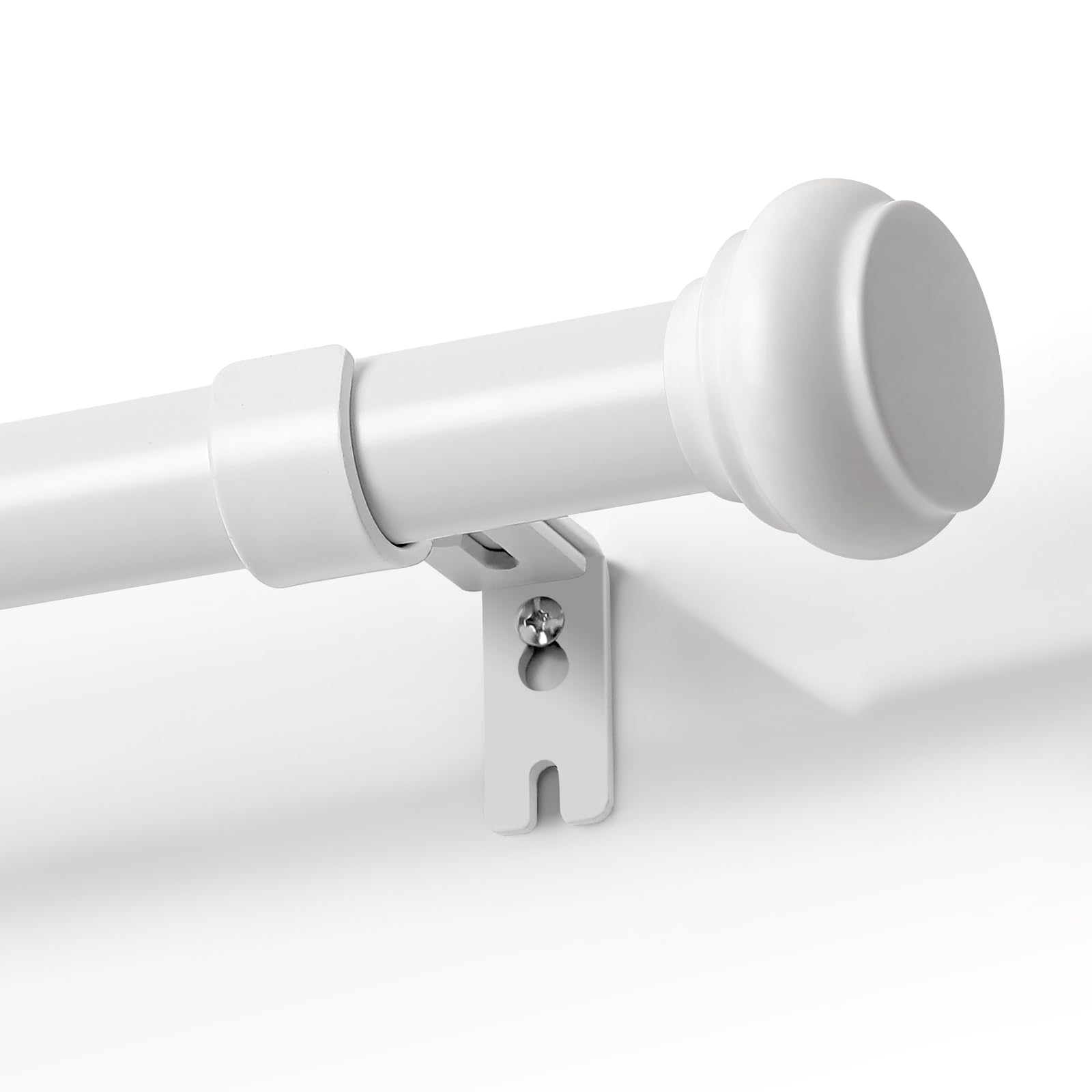 Joydeco Black Curtain Rod - Adjustable & Heavy Duty -11 Joydeco Black Curtain Rod - Adjustable & Heavy Duty -11