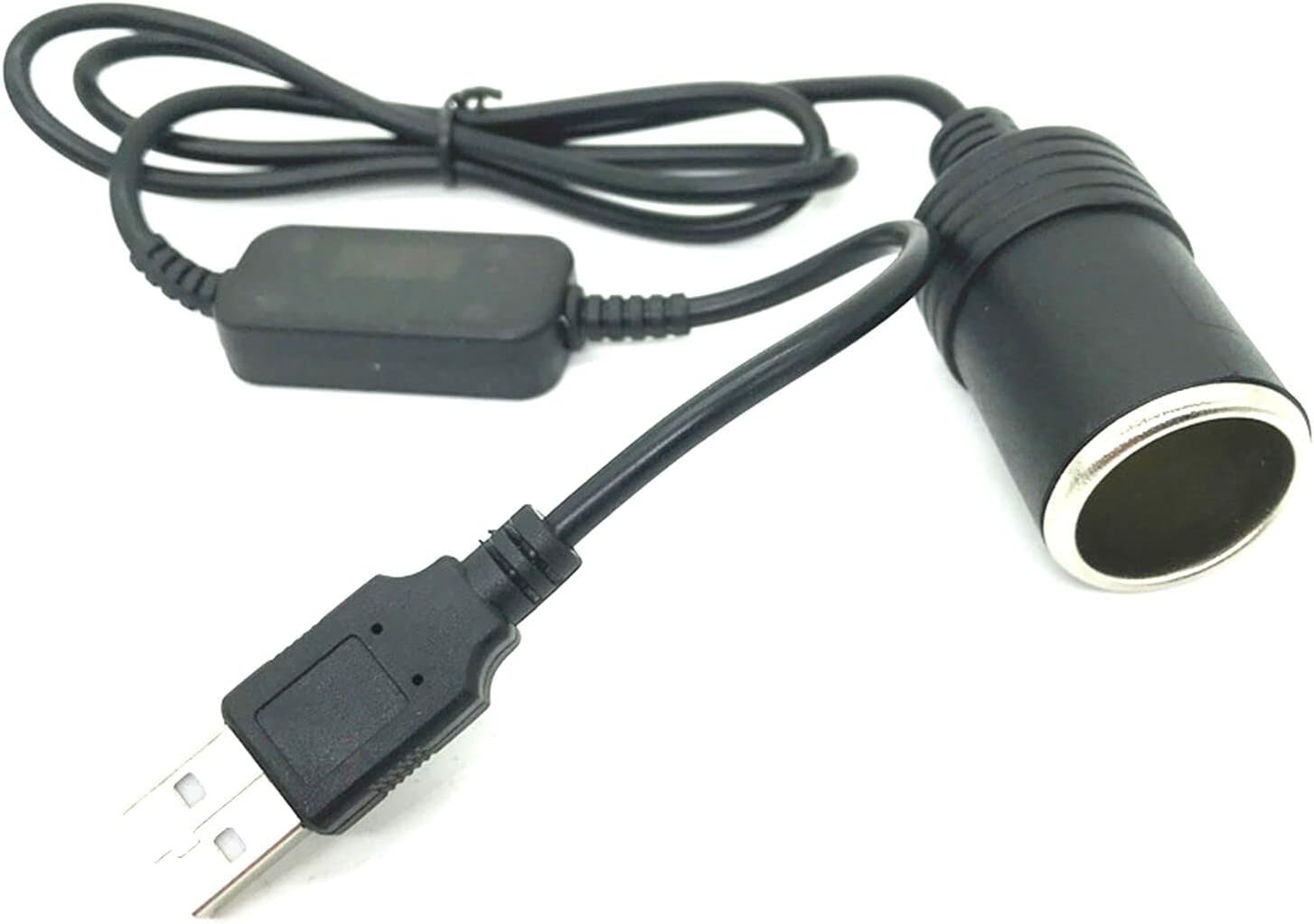 USB A Male to 12V Car Cigarette Lighter Socket Female Cable Converter USB Cigarette Lighter Adapter for Car Driving Recorder GPS E-Dog and More (9.6ft/320cm) image 2