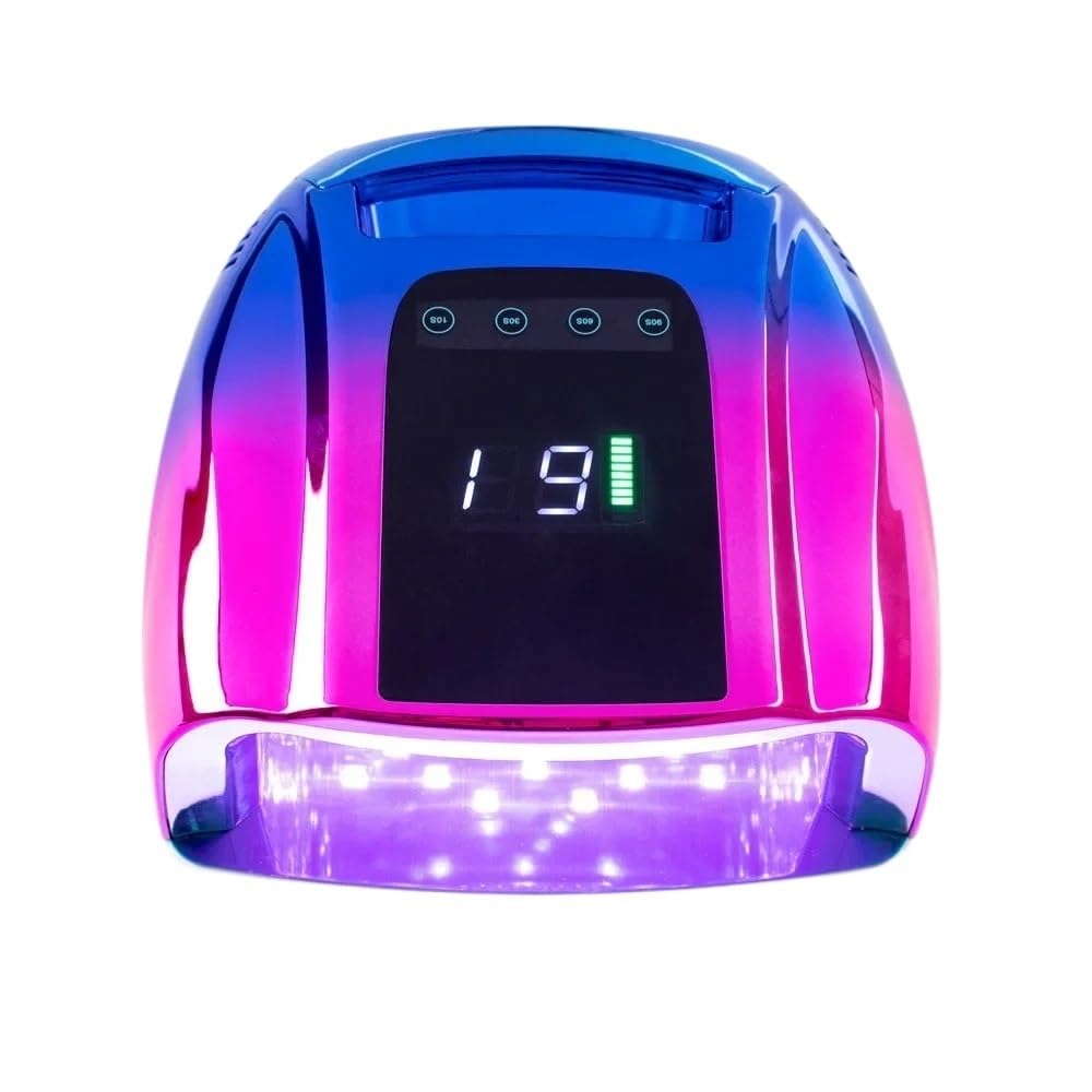 Lampa UV do paznokci, Profesjonalna lampa do paznokci 96W z akumulatorem, lampa UV LED, lakier żelowy, suszenie paznokci, narzędzia do manicure, zdobienie paznokci(Gradient blue)
