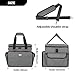 CURMIO Carrying Case Compatible with Bartesian Cocktail Machine, Insulated Cocktail Maker Machine Travel Bag with Pockets for Cocktail Capsules, Menu and Other Accessories, Grey (Patent Design)