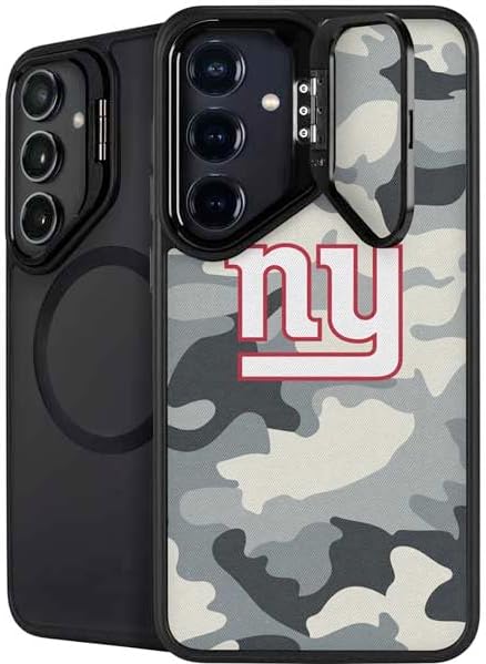 Skinit Kickstand Phone Case Compatible with Galaxy S24 - Officially Licensed NFL New York Giants Camo Design
