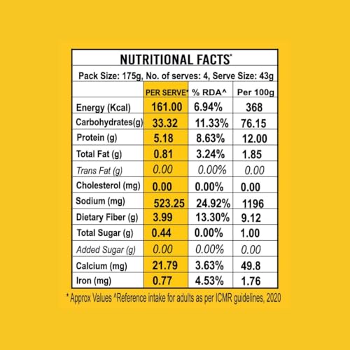 Image of Naturally Yours Multi Millet Instant Noodles 175g | Kodo & Little Millet + Whole Wheat | 21g Protein | High Fiber | No Maida | Non-Fried | No Onion No Garlic Jain-Friendly | Tastemaker | Pack of 1