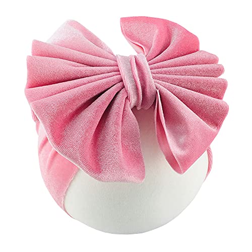 Jiahang Baby Girls Velvet Big Bow Headband, Turban Knotted Hair Bands, Wide Velour Head Wrap 9Pcs For Newborn Infant Toddlers #TOP4