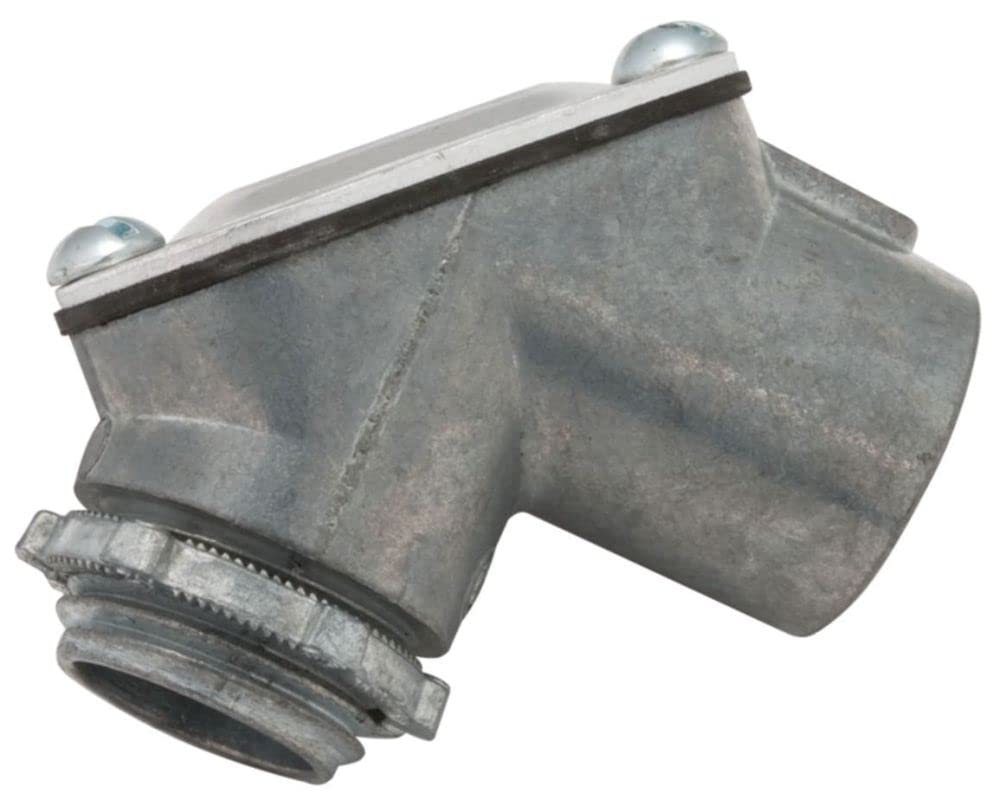 Pulling Elbow, 1" Hub Size, Zinc, Flat Back-image-24