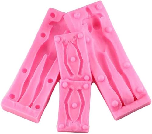 Miniatura 3 de 3D - Molde de silicona para tartas de arcilla desnuda, molde de silicona de cuerpo desnudo femenino para arcilla, fondant, decoración de pasteles,