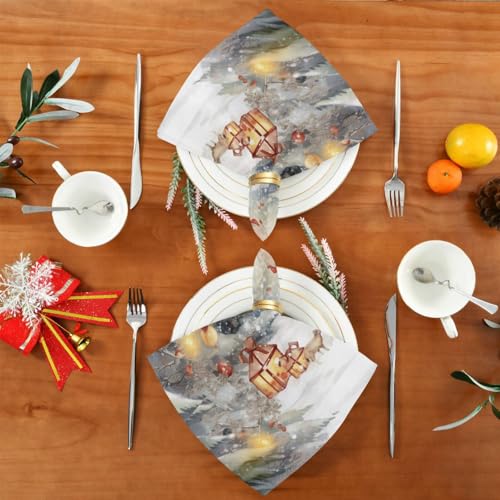 Servilletas de Tela Navidad Ciervo 20x20 Pulgadas Pack 6 miniatura 5