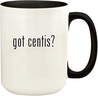 got centis? - 15oz Ceramic Colored Handle and Inside Coffee Mug Cup, Black