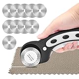 45 mm Rollschneider mit 10 zusätzlichen Klingen, rotierender Stoffschneider mit...