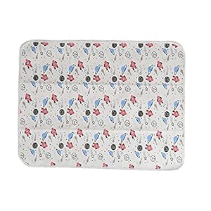 Entatial Incontinence Bed Pad, Waterproof Incontinence Pad Soft Comfortable Sweat Absorption for Baby for Elderly for Daily Use