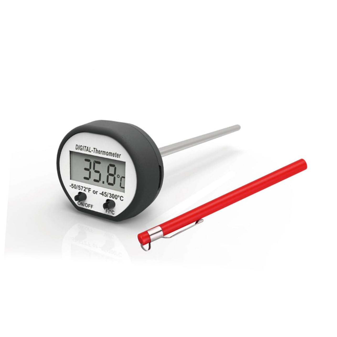 MAGICLULU 3pezzi Termometro Elettronico Per Alimenti Strumento Di Cottura Preciso Per Cucina e Barbecue Facile Da Usare Design Compatto Con Copertura Misurazione Rapida e Affidabile Per