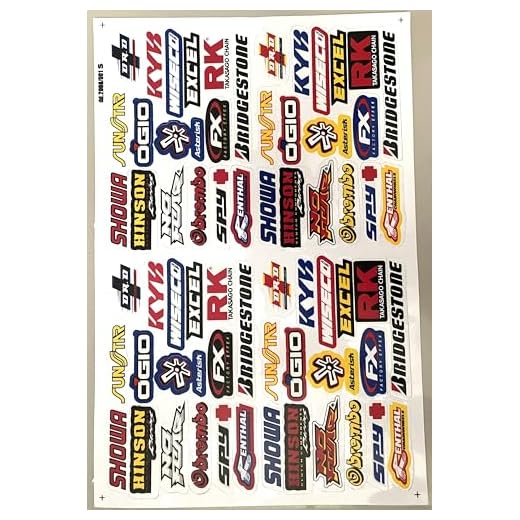 Sponsors Hoja Racing Decal Sticker Tuning Racing Tamaño: 27 x 18 cm para el coche o la moto