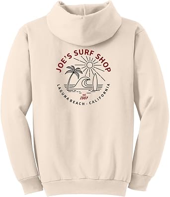 JOES SURF SHOP Mens Graphic Pullover Hoodies in Sizes S-5XL