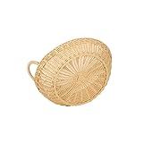 Brötchenschütte mit Griff Brotkorb Korb hellbeige Gastro rund ø 42 cm, Polypropylen